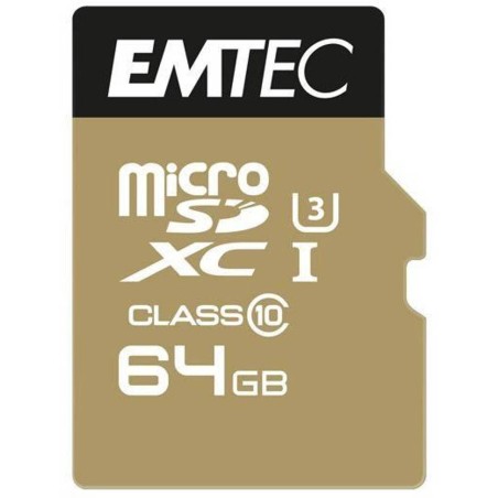 Emtec MicroSD Card 64GB SDHC CL10